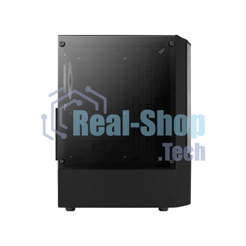 Компьютерный корпус MidTower Aerocool/Formula Quantum-G-BK-v2 черный без Б/п, ATX 3FRGb Fan on front panel