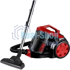 Пылесос Centek CT-2536 черный/красный, 420/2400 Вт, уборка сухая, пылесборник контейнер 2 л