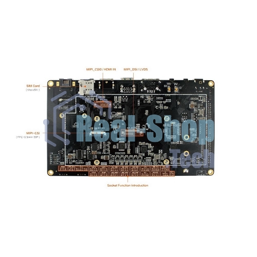 Одноплатный компьютер Firefly AIO-3399J-4Gb 4G+16G HDMI IN, Core-3399J soldered with his backplane