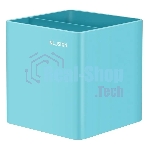 Подставка Deli ENS011blue Nusign 2 отделения для письменных принадлежностей, 84х84х86мм, синий, пластик