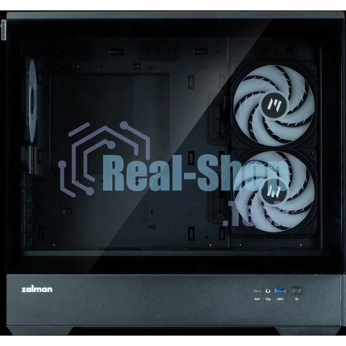 Компьютерный корпус ZALMAN P30 V2, MATX, черный, WINDOW, 2x3.5