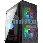 Компьютерный корпус Bloody BD-CC101 черный без БП mATX 1x80мм 1x92мм 2x120мм 2xUSB 2.0 1xUSB 3.0 audio