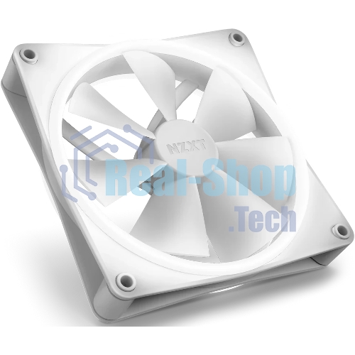 Вентилятор для корпуса Case Cooler NZXT F140 RGb Duo (140x140x25мм, 4-pin PWM, RGb, 84.75CFM, 36dBA, 1800RPM, белый)