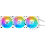 Система жидкостного охлаждения Thermaltake MAGFloe 420 Ultra Snow ARGB Soc-AM5/AM4/1200/1700/1851 белый 4-pin 34.5dB Al+Cu LCD Ret (CL-W452-PL14SW-A)
