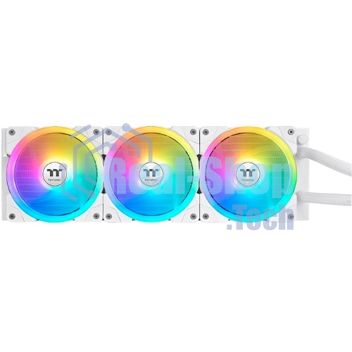 Система жидкостного охлаждения Thermaltake MAGFloe 420 Ultra Snow ARGB Soc-AM5/AM4/1200/1700/1851 белый 4-pin 34.5dB Al+Cu LCD Ret (CL-W452-PL14SW-A)
