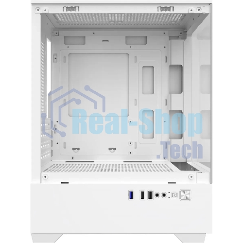 Компьютерный корпус Bloody CC-125 белый без БП mATX 5x120мм 2xUSB2.0 1xUSB3.0 audio bott PSU
