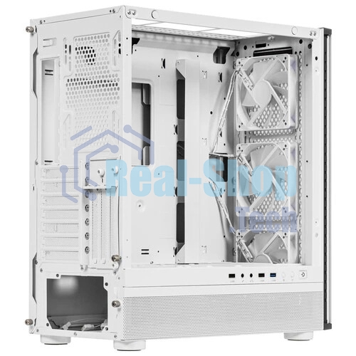 Компьютерный корпус PCCooler ME200 MESH WH, Mesh Full Tower, белый, TG, SPCC, 3x120мм ARGb E-ATX, ATX, mATX, mITX 180/380/220мм 4x2.5