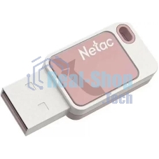 Флешка USB Netac UA31 (NT03UA31N-016G-20P), 16Gb, USB 2.0, R/W 110/45, розовый/белый
