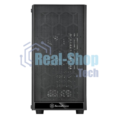 Компьютерный корпус Silverstone SST-PS15B-PRO Precision Mini Tower Micro ATX Computer Case, tempered glass, 2x 120мм ARGb, 1x ARGb Controller, black