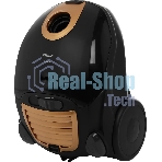 Пылесос Centek CT-2511 черный/желтый, 400/2000 Вт, уборка сухая, пылесборник мешок 2 л