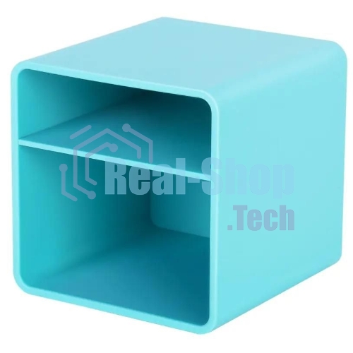 Подставка Deli ENS011blue Nusign 2 отделения для письменных принадлежностей, 84х84х86мм, синий, пластик