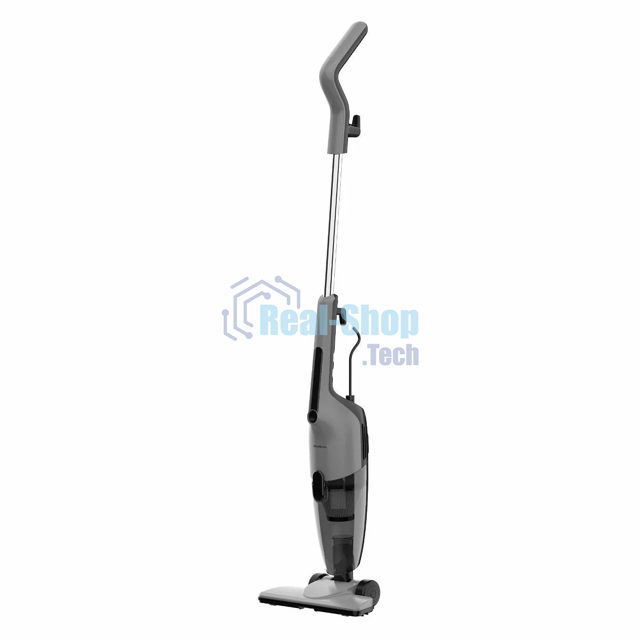 Пылесос вертикальный Deerma Combo DX600S черный/серый, питание от сети, 210 Вт, уборка сухая, пылесборник 1.2 л