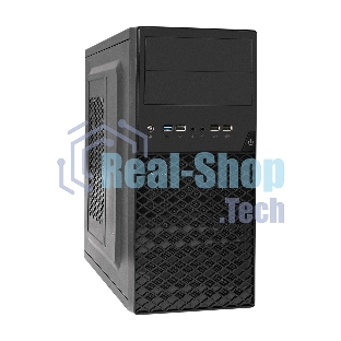 Компьютерный корпус ExeGate EX284032RUS Minitower BA-203U Black, mATX, (без БП), 2хUSB+1хUSB 3.0, Audio