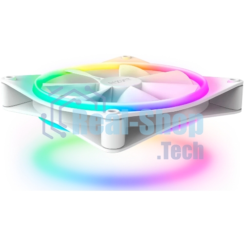 Вентилятор для корпуса Case Cooler NZXT F140 RGb Duo (140x140x25мм, 4-pin PWM, RGb, 84.75CFM, 36dBA, 1800RPM, белый)