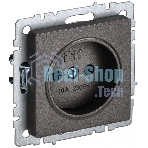 Розетка 1-местная IEK BRITE РС10-1-0-БрТБ без заземления, без защитных шторок, 10А, темная бронза