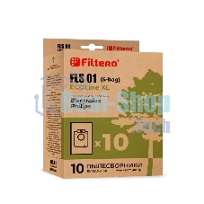 Комплект бумажных пылесборников Filtero FLS01 (S-bag) (10+фильтр) ECOLine XL (R)