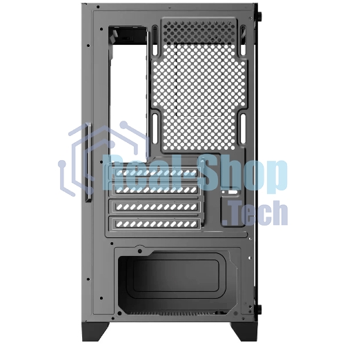 Компьютерный корпус Bloody BD-CC103 черный без БП mATX 7x120мм 1xUSB 2.0 1xUSB 3.0 audio bott PSU