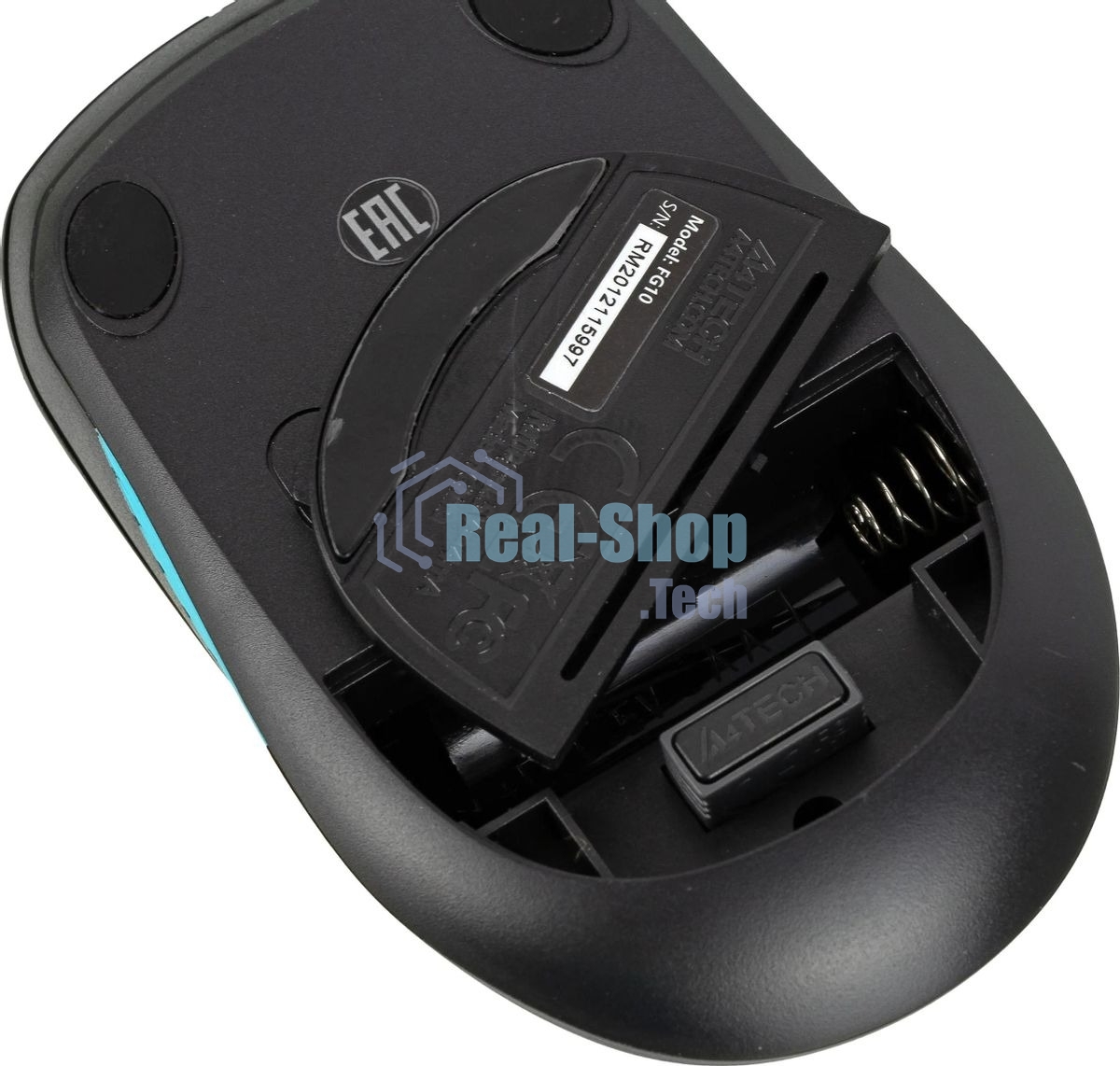 Комплект клавиатура+мышь A4Tech FStyler FG1010 беспроводной, USB, 2000 DPI, чёрный/синий