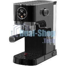 Кофеварка рожковая Korting KCM 1002 EN черный, молотый, 1.2 л, 1350 Вт, 20 бар