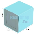 Подставка Deli ENS011blue Nusign 2 отделения для письменных принадлежностей, 84х84х86мм, синий, пластик