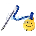 Ручка гелевая Deli E6793blue, d=0.5мм, синие чернила, на подставке сменный стержень, линия 0.35мм