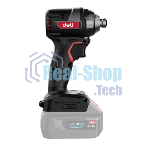 Винтоверт ударный аккумуляторный Deli DE-QZ20-1A4 (1АКБ*4Ач + ЗУ, 20V, 200Нм, 0-3600об/мин, 0-3600уд/мин, сумка)