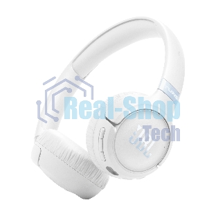 Беспроводные/проводные наушники JBL Tune 680NC белый, накладные, Bluetooth + проводной, адаптивное шумоподавление