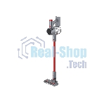 Пылесос вертикальный Topdevice WVC200 красный/серый, питание от аккумулятора, 250 Вт, уборка сухая/влажная, пылесборник 0.6 л