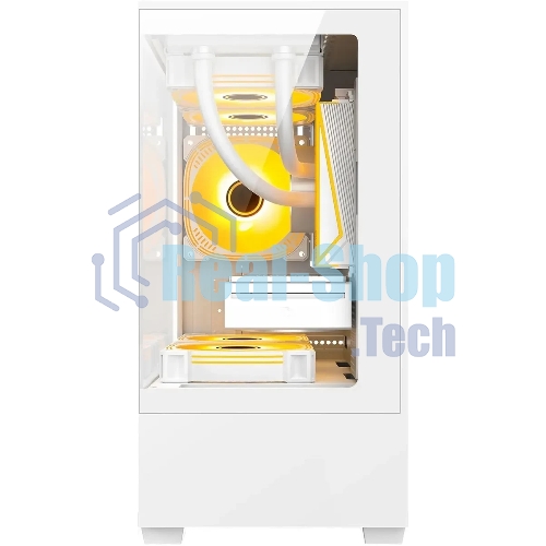 Компьютерный корпус Bloody CC-125 белый без БП mATX 5x120мм 2xUSB2.0 1xUSB3.0 audio bott PSU
