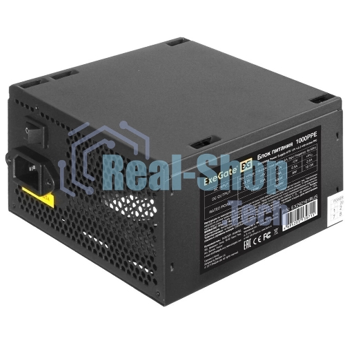 Блок питания ExeGate 1000PPE (EX292161RUS-PC), 1000Вт, 120мм, черный