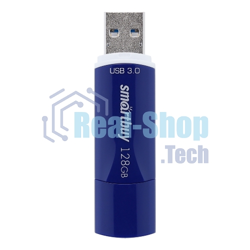 Флешка USB Smartbuy CROWN BLUE (SB128GbCRW-Bl), 128Gb, USB 3.0, R/W 75/25, синий