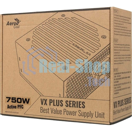 Блок питания Aerocool/Formula VX-750 PLUS, 750Вт 120мм, черный