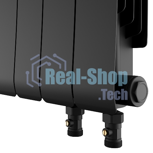 Радиатор биметаллический Royal Thermo Infinity 300 Noir Sable VR80 - 6 секц.
