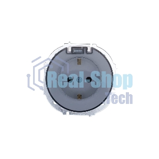 Розетка 1-м СП OSEN с заземл. с крышкой ПБТ бел. LEZARD 743-0288-123B