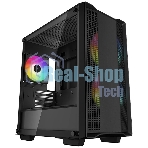 Компьютерный корпус DeepCool CC360 ARGb (R-CC360-BKAPM3-G-1) (mATX, без БП, 2xUSB, с окном)