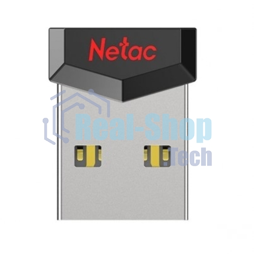 Флешка USB Netac UM81 (NT03UM81N-004G-20BK), 4Gb, USB 2.0, R/W 30/10, черный/красный