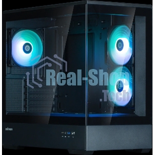 Компьютерный корпус ZALMAN P30 V2, MATX, черный, WINDOW, 2x3.5