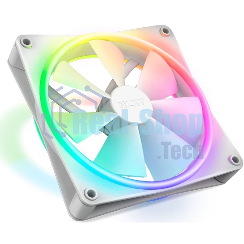 Вентилятор для корпуса Case Cooler NZXT F140 RGb Duo (140x140x25мм, 4-pin PWM, RGb, 84.75CFM, 36dBA, 1800RPM, белый)