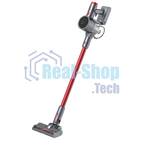 Пылесос вертикальный Topdevice WVC200 красный/серый, питание от аккумулятора, 250 Вт, уборка сухая/влажная, пылесборник 0.6 л