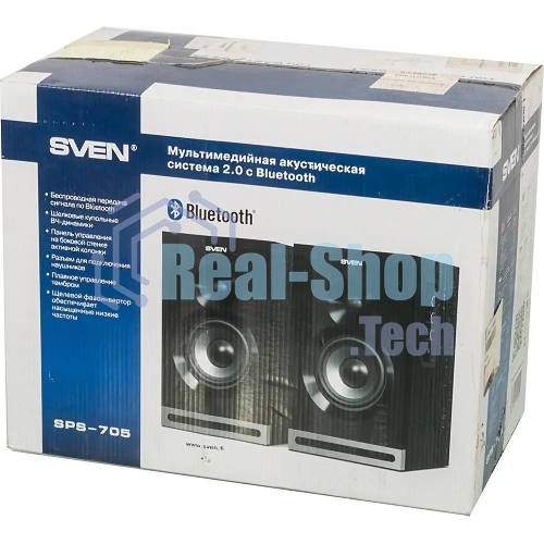 Акустическая система SVEN SPS-705 2.0 черный 40Вт