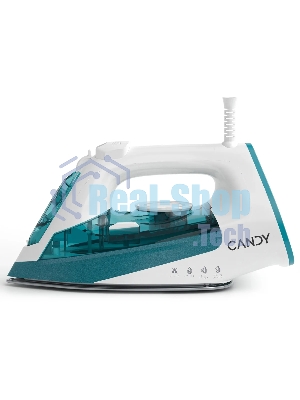 Утюг Candy CI-106 белый/бирюзовый, 3200 Вт, 40 г/мин, 180 г/мин, 400 мл