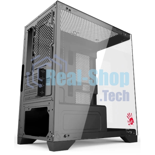 Компьютерный корпус Bloody BD-CC103 черный без БП mATX 7x120мм 1xUSB 2.0 1xUSB 3.0 audio bott PSU