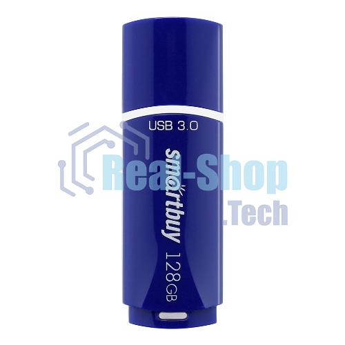 Флешка USB Smartbuy CROWN BLUE (SB128GbCRW-Bl), 128Gb, USB 3.0, R/W 75/25, синий