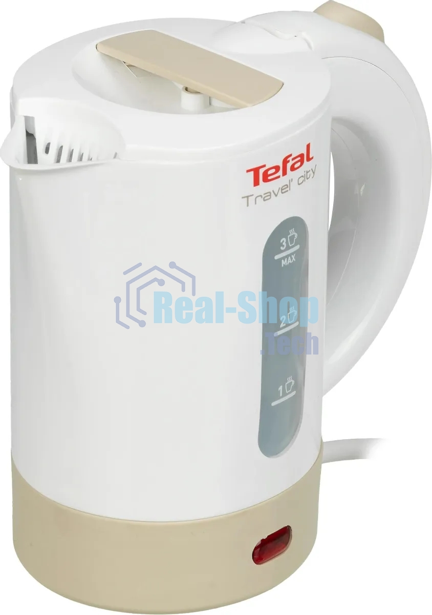 Электрочайник Tefal KO120130 белый/бежевый, 0.5 л, 650 Вт, скрытый нагревательный элемент