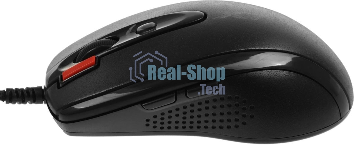 Мышь проводная + коврик A4Tech X-7120 черный, 2000 dpi, USB, кнопки - 7