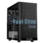 Компьютерный корпус Silverstone SST-PS15B-PRO Precision Mini Tower Micro ATX Computer Case, tempered glass, 2x 120мм ARGb, 1x ARGb Controller, black