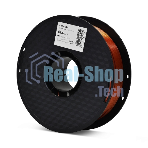 Филамент Crown Micro CM-FILPLAS004R PLA Silk 1.75 1кг медно-красный