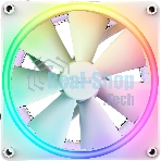 Вентилятор для корпуса Case Cooler NZXT F140 RGb Duo (140x140x25мм, 4-pin PWM, RGb, 84.75CFM, 36dBA, 1800RPM, белый)