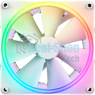 Вентилятор для корпуса Case Cooler NZXT F140 RGb Duo (140x140x25мм, 4-pin PWM, RGb, 84.75CFM, 36dBA, 1800RPM, белый)