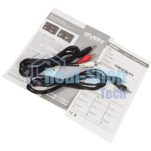 Акустическая система SVEN SPS-705 2.0 черный 40Вт